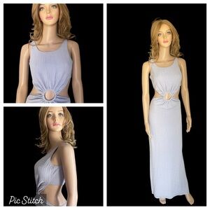 PQ Swim High Low Dress in Light Blue Bianca ring dress cutout Cover-Up size XS